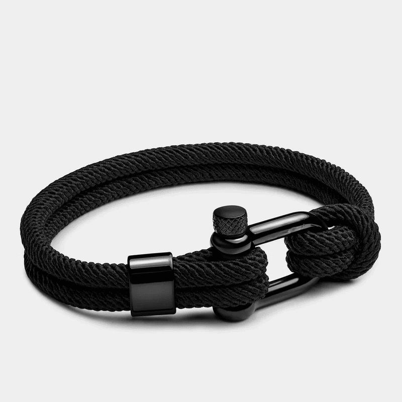 Black Rope Bracelet Malibu