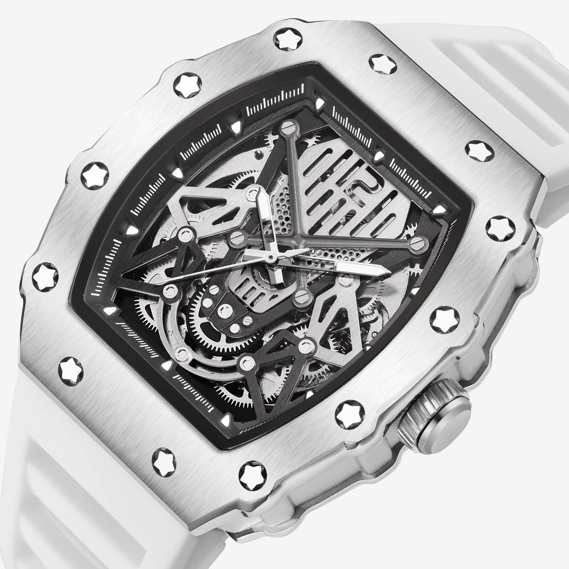 ChronoSport White - Automatic Skeleton Sport Watch