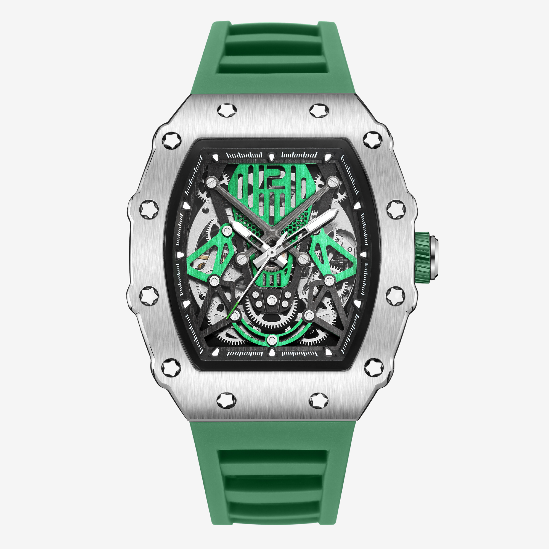 ChronoSport Green - Automatic Skeleton Sport Watch